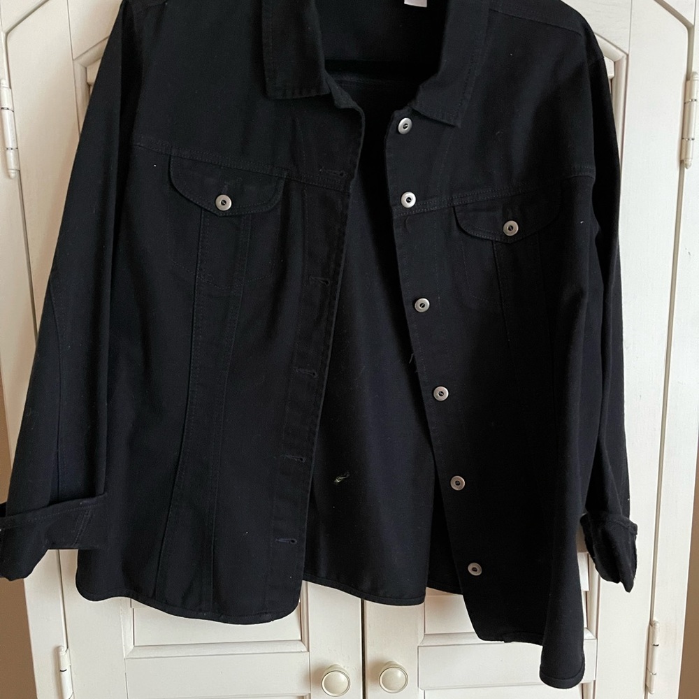 Chico’s Black Denim Jacket